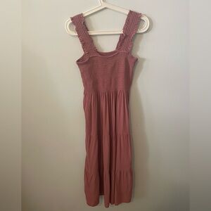 Summer Pink Sleeveless Dress